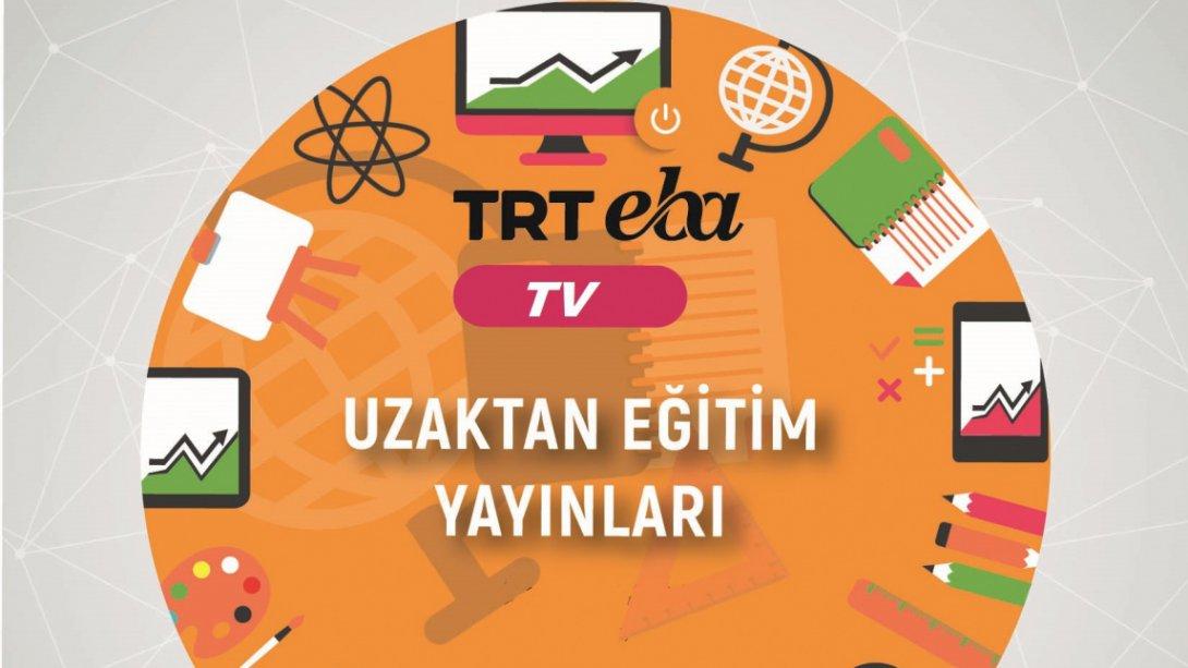 TRT-EBA TV YENİ HAFTA PROGRAMI (07-13 ARALIK 2020)