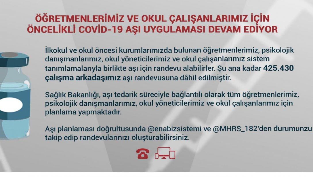 Öğretmenlere Aşı Açıklaması